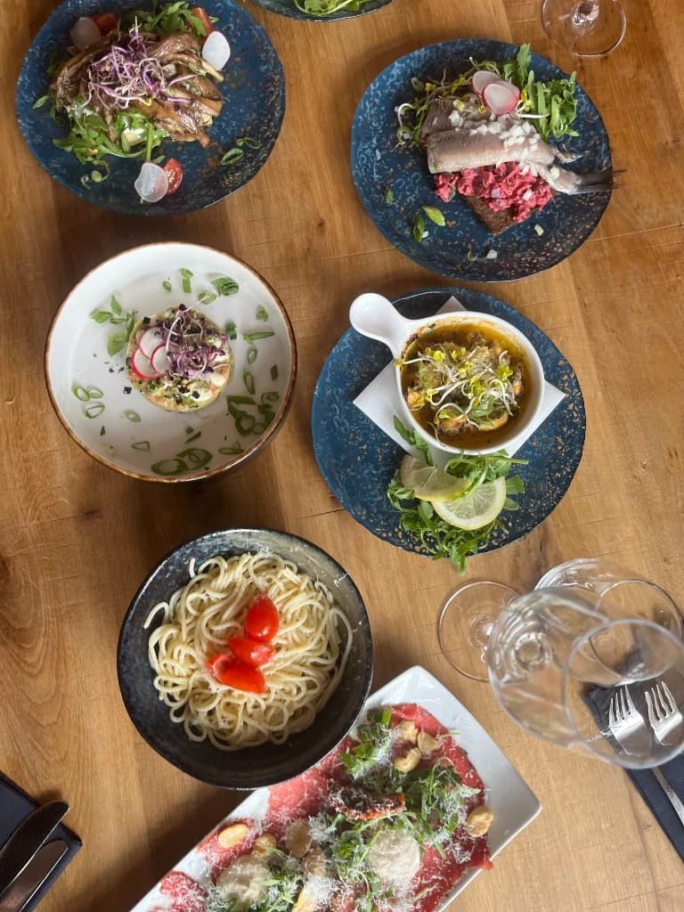 Overzicht van gerechten bij Brasserie Flair