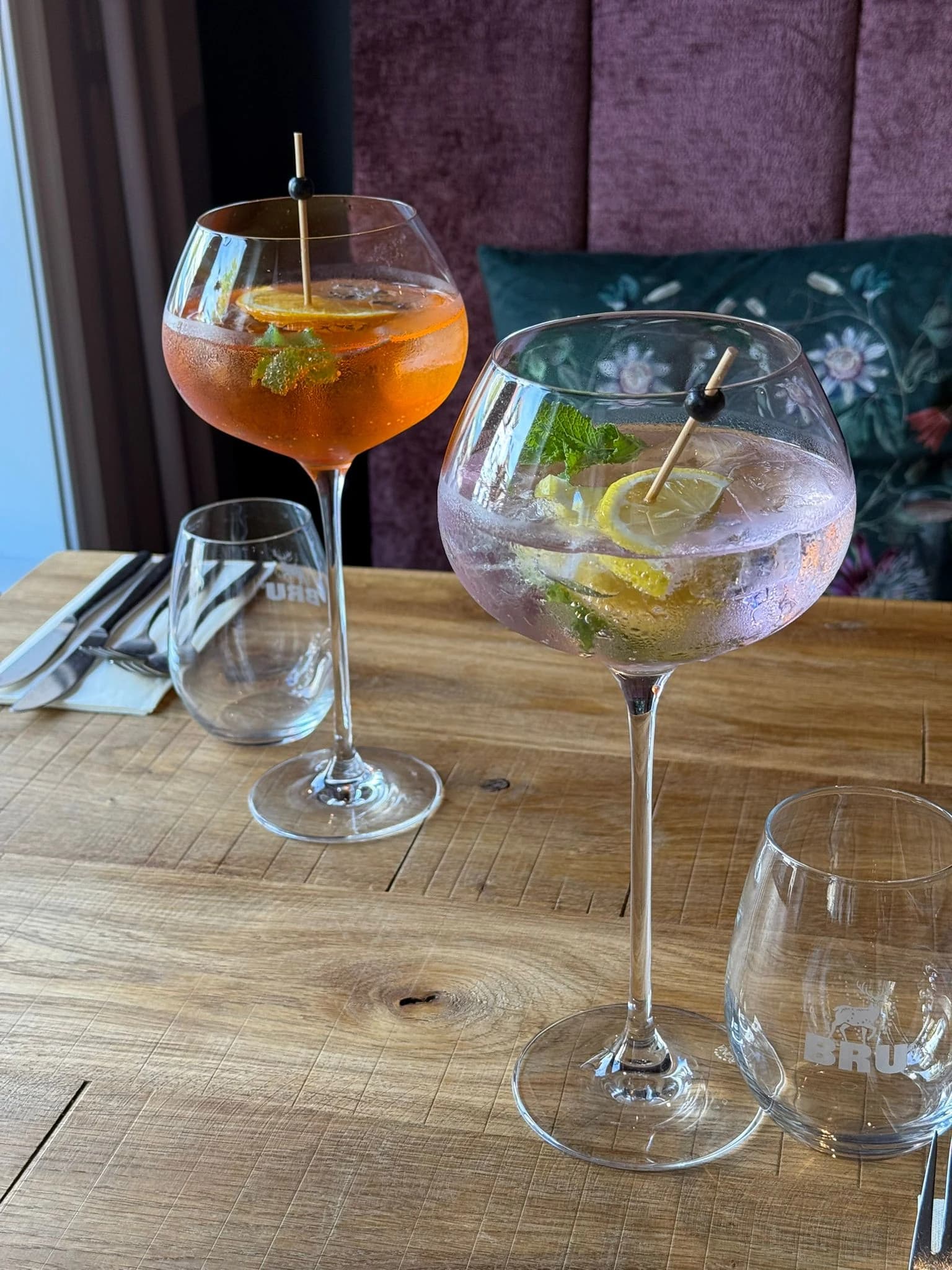 Cocktails en spritz bij Brasserie Flair