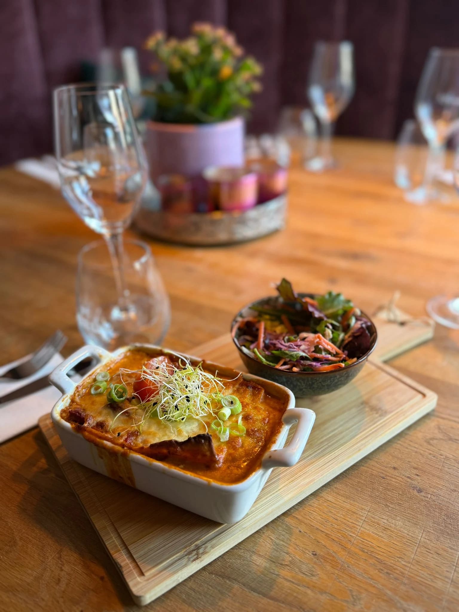Lente lasagne uit de oven