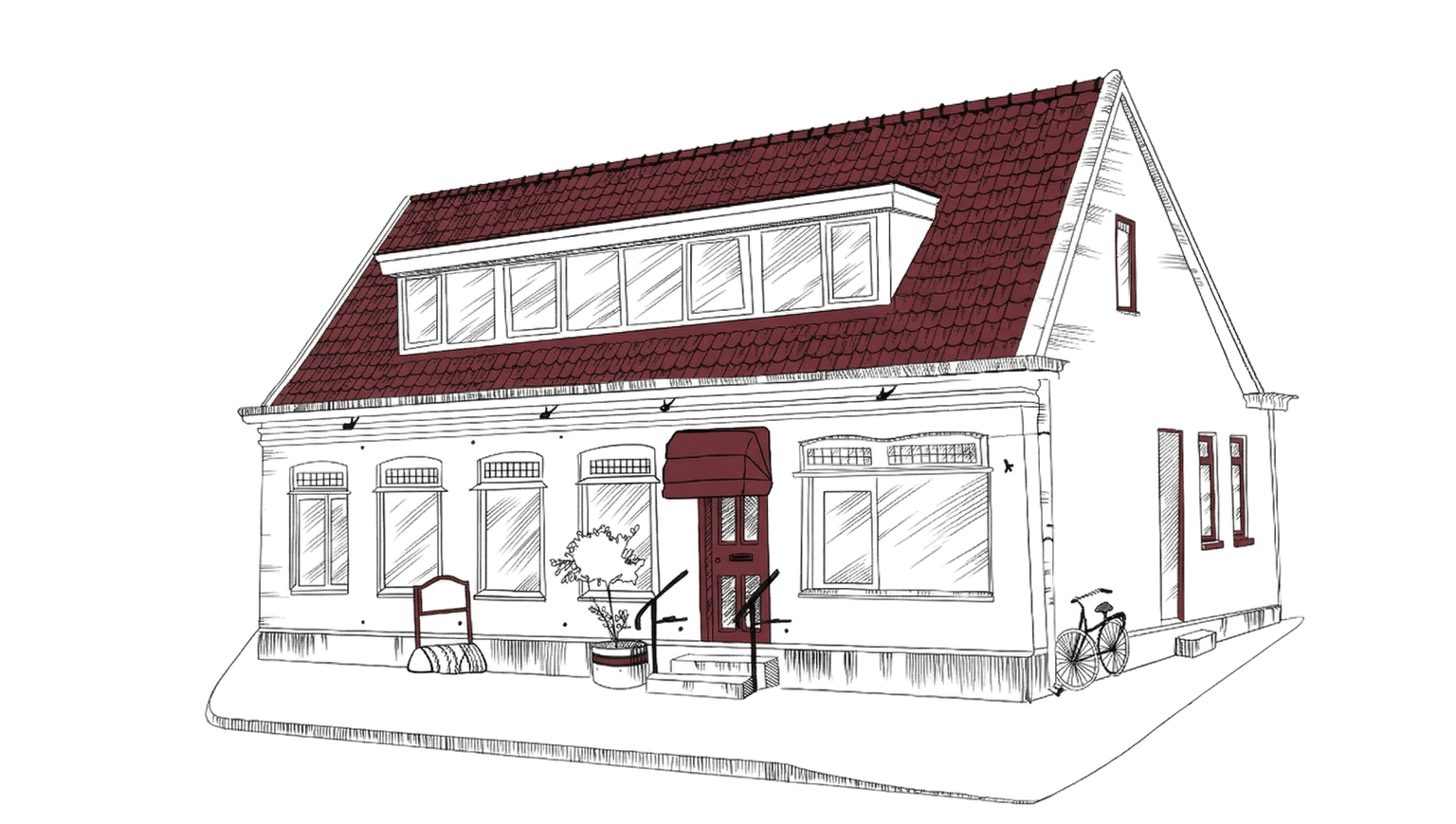 Illustratie van Brasserie Flair, Verlengde Hereweg 29, Groningen