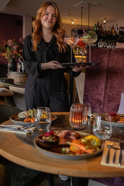 Kim Schoonbeek, team bediening Brasserie Flair Groningen
