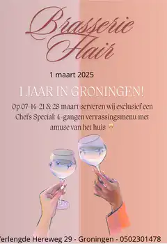 Vanavond Chefs menu! - Brasserie Flair Groningen