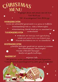 Kerstavond & 1e Kerstdag - Brasserie Flair Groningen